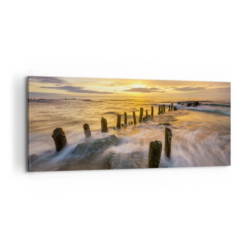Quadro su tela - Stampe su Tela - La bellezza selvatica del Baltico - 100x40 cm