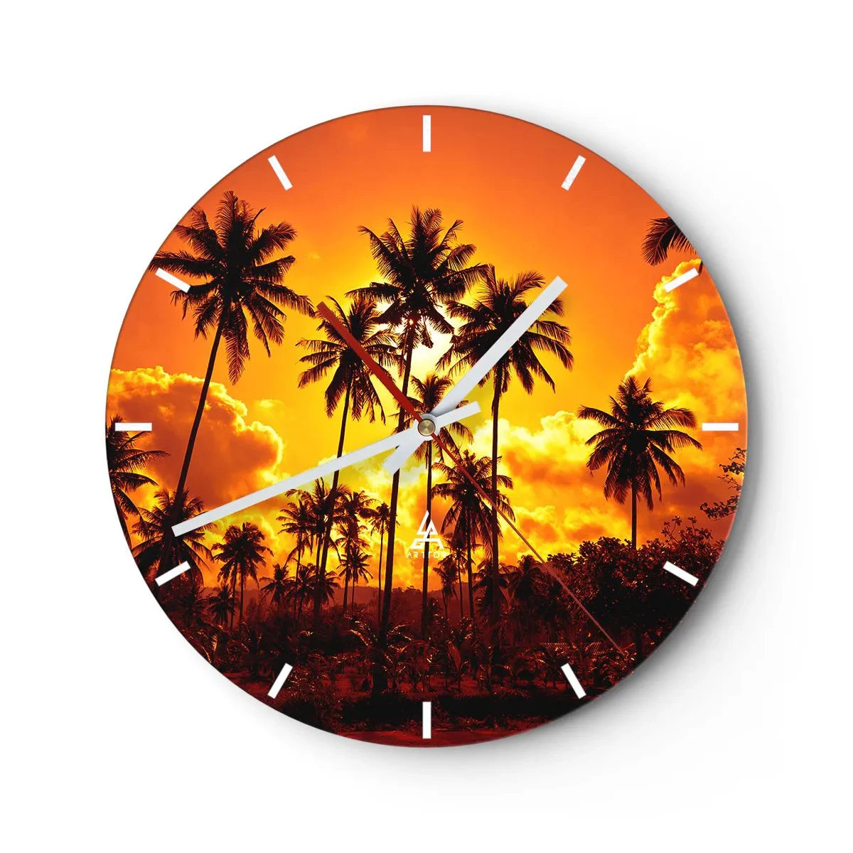 Orologio da parete - Orologio in Vetro - Bruciano i monti, bruciano i boschi - 40x40 cm