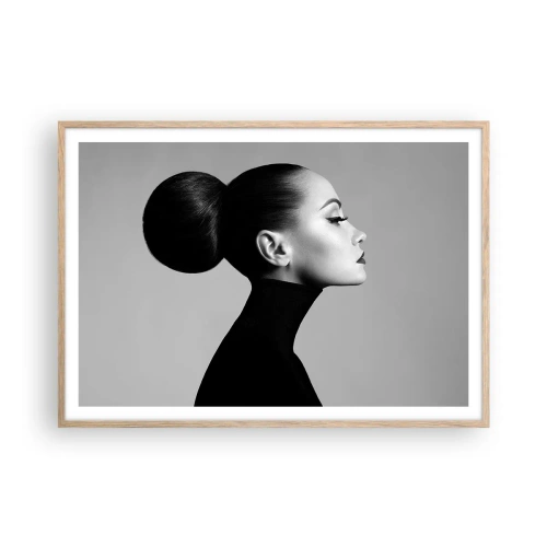 Poster in cornice rovere chiaro - La Nefertiti di oggi - 100x70 cm