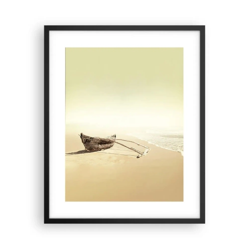 Poster in cornice nera - Ricordo dei mari del sud - 40x50 cm