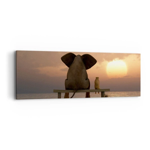 Quadro su tela - Stampe su Tela - A volte bisogna tacere - 90x30 cm