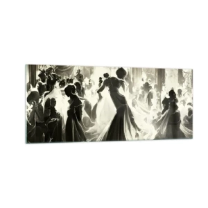 Quadro su vetro - Il gran ballo in maschera - 100x40 cm