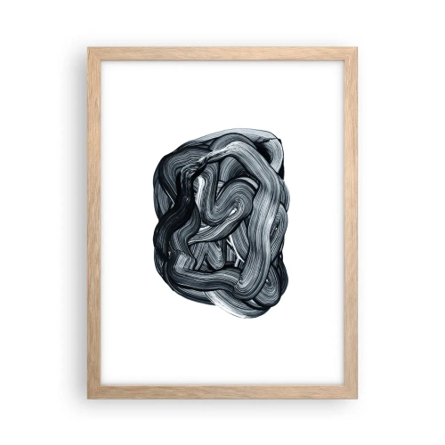 Poster in cornice rovere chiaro - Non è così semplice - 30x40 cm