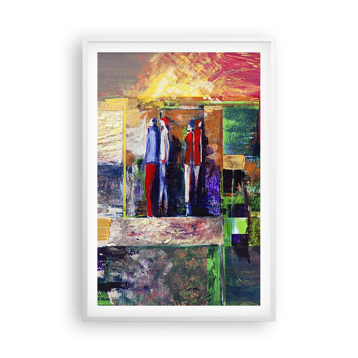 Poster in cornice bianca - Relazioni ed emozioni - 61x91 cm