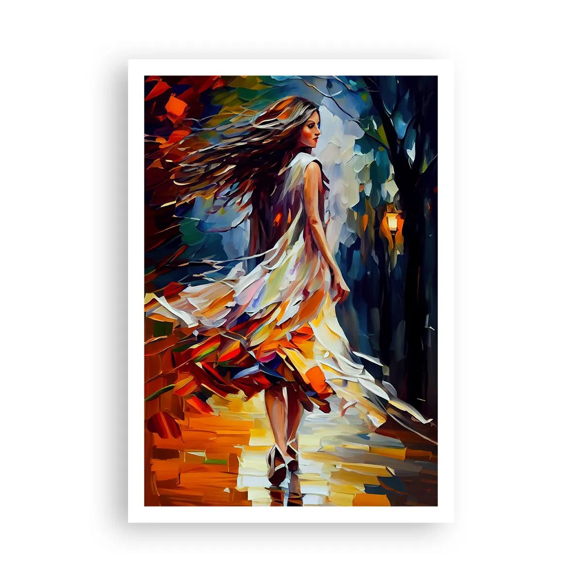 Poster - Ragazza d'autunno - 70x100 cm