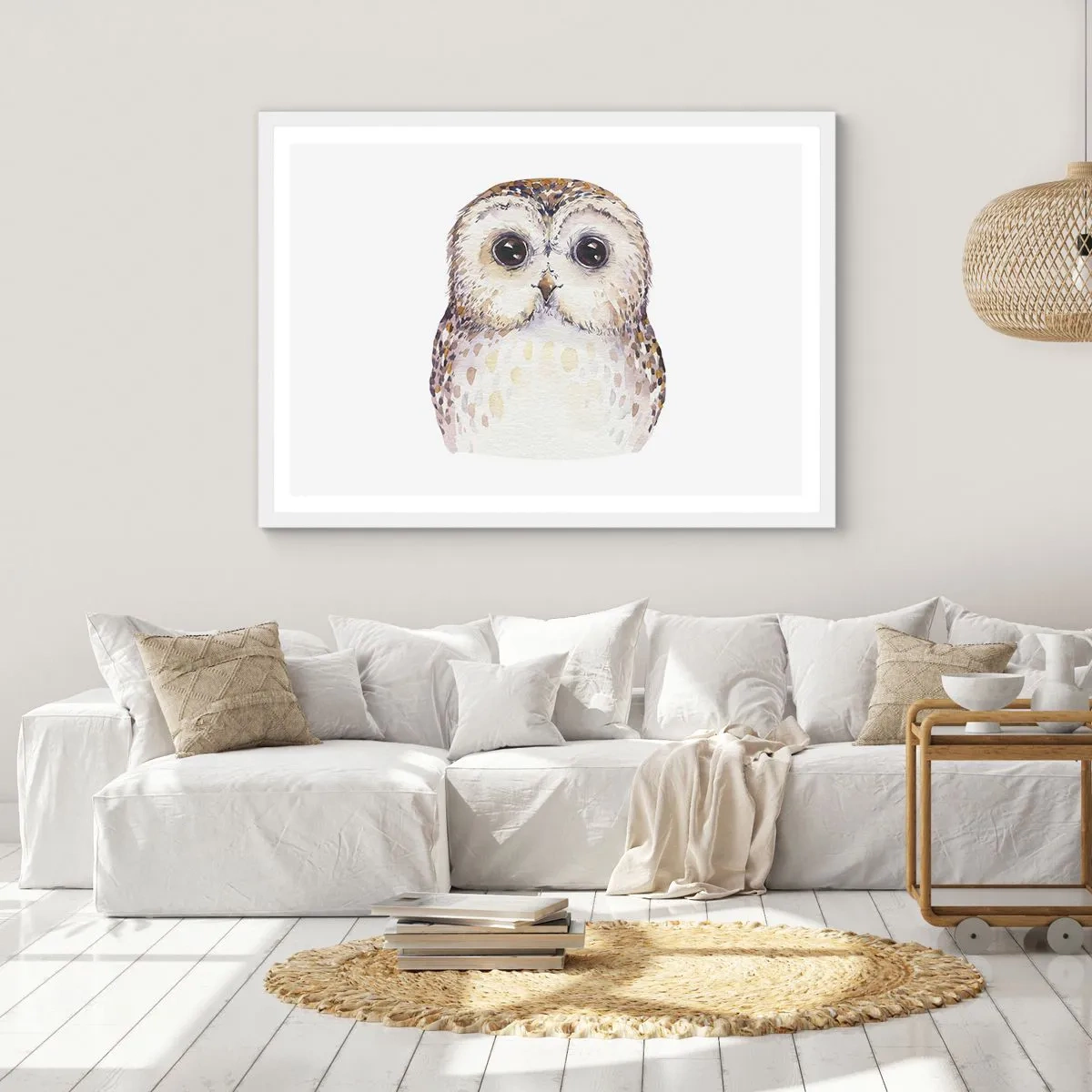 Poster in cornice bianca - Guardami negli occhi - 50x40 cm