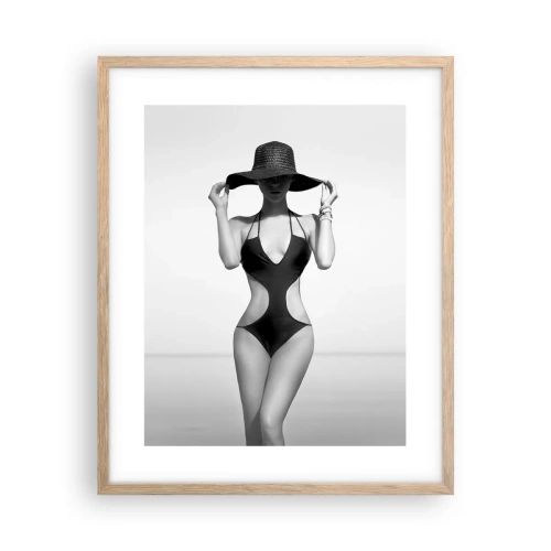 Poster in cornice rovere chiaro - Il mio nome è Eleganza - 40x50 cm