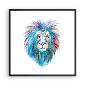 Poster in cornice nera - Aura elettrizzante - 60x60 cm