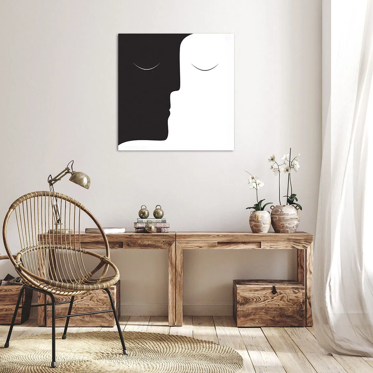 Quadro su tela - Stampe su Tela - Unità degli opposti - 30x30 cm