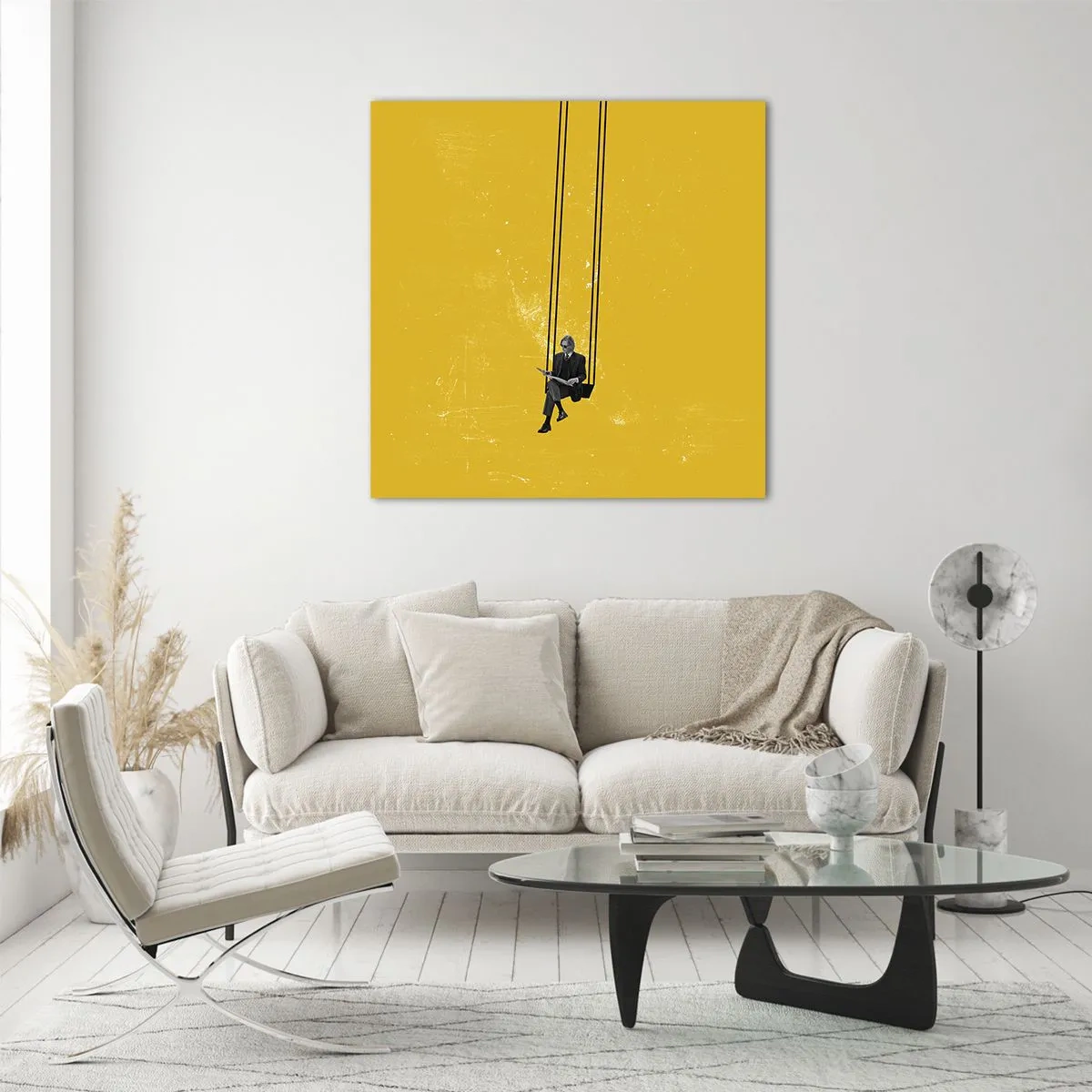 Quadro su vetro - Un giorno come tanti - 60x60 cm