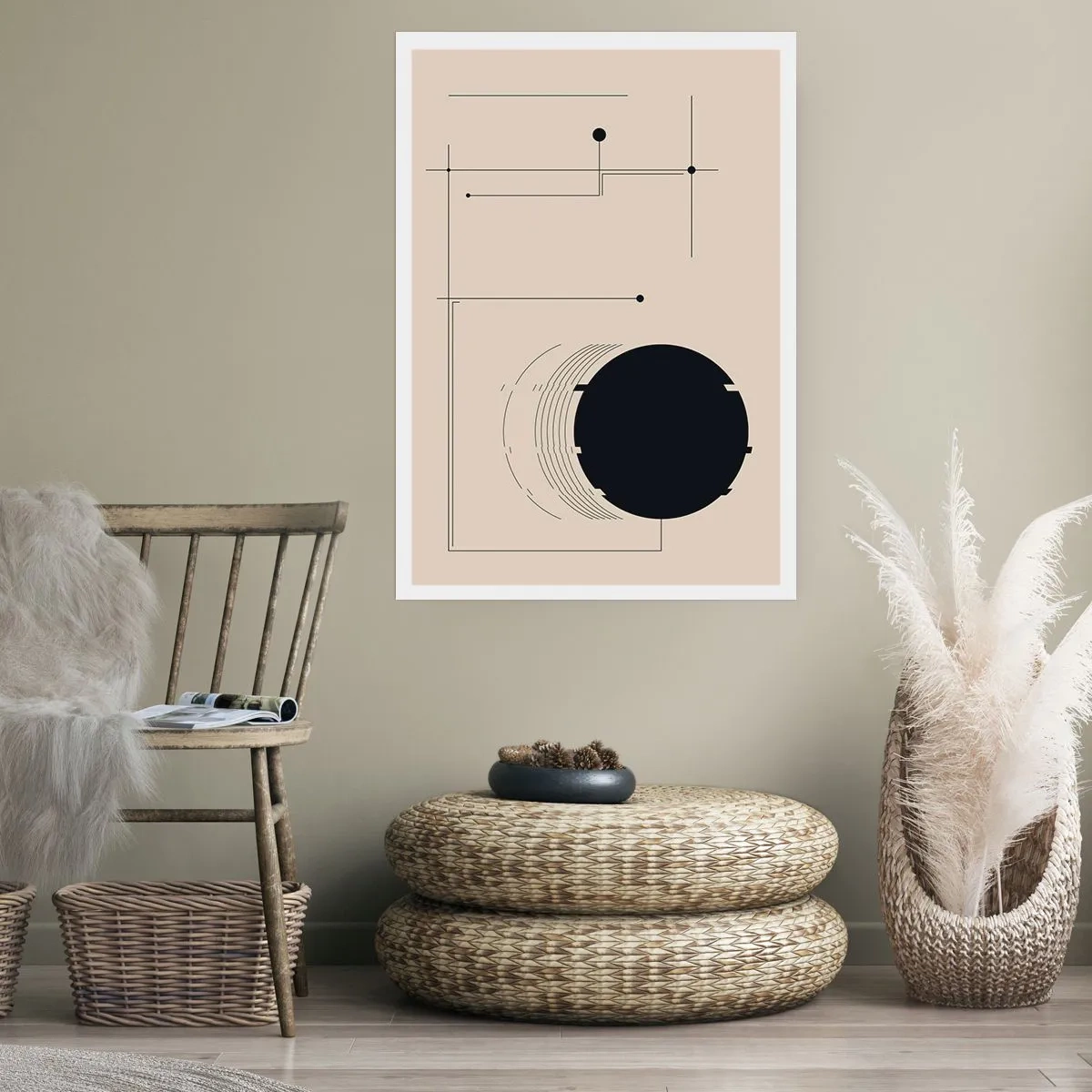 Poster - Composizione elastica e dinamica - 30x40 cm