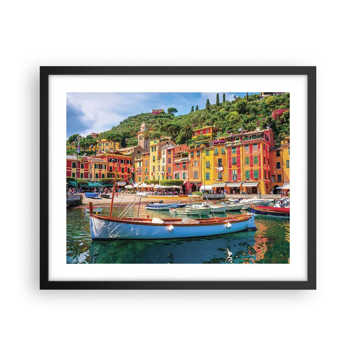 Poster in cornice nera - Mattino italiano - 50x40 cm