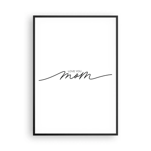 Poster in cornice nera - Grande commozione - 70x100 cm