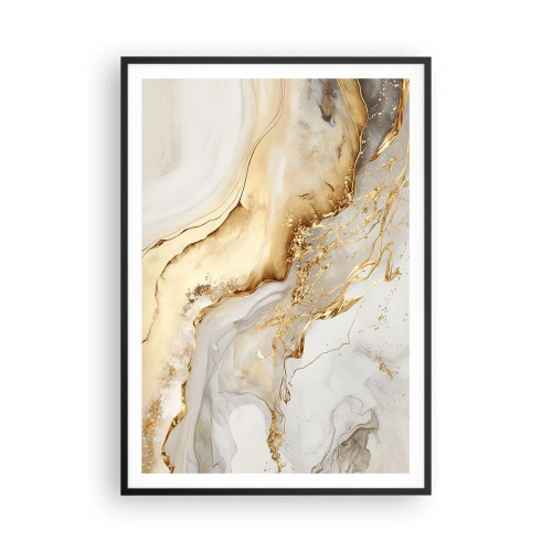 Poster in cornice nera - Astrazione: bellezza e bontà - 70x100 cm