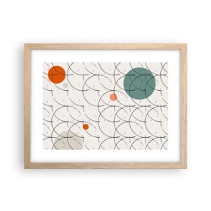 Poster in cornice rovere chiaro - Nello spirito della pop-art - 40x30 cm