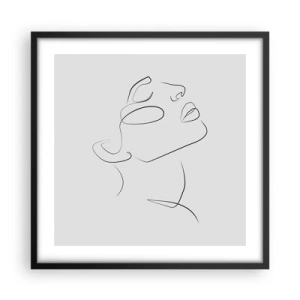 Poster in cornice nera - I meandri dei sogni - 50x50 cm