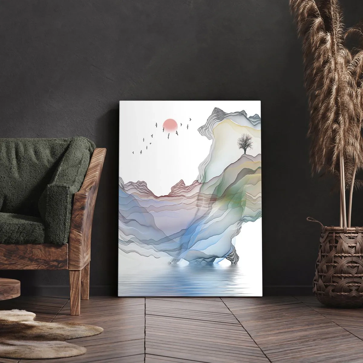 Quadro su tela - Stampe su Tela - Verso i monti di cristallo - 45x80 cm