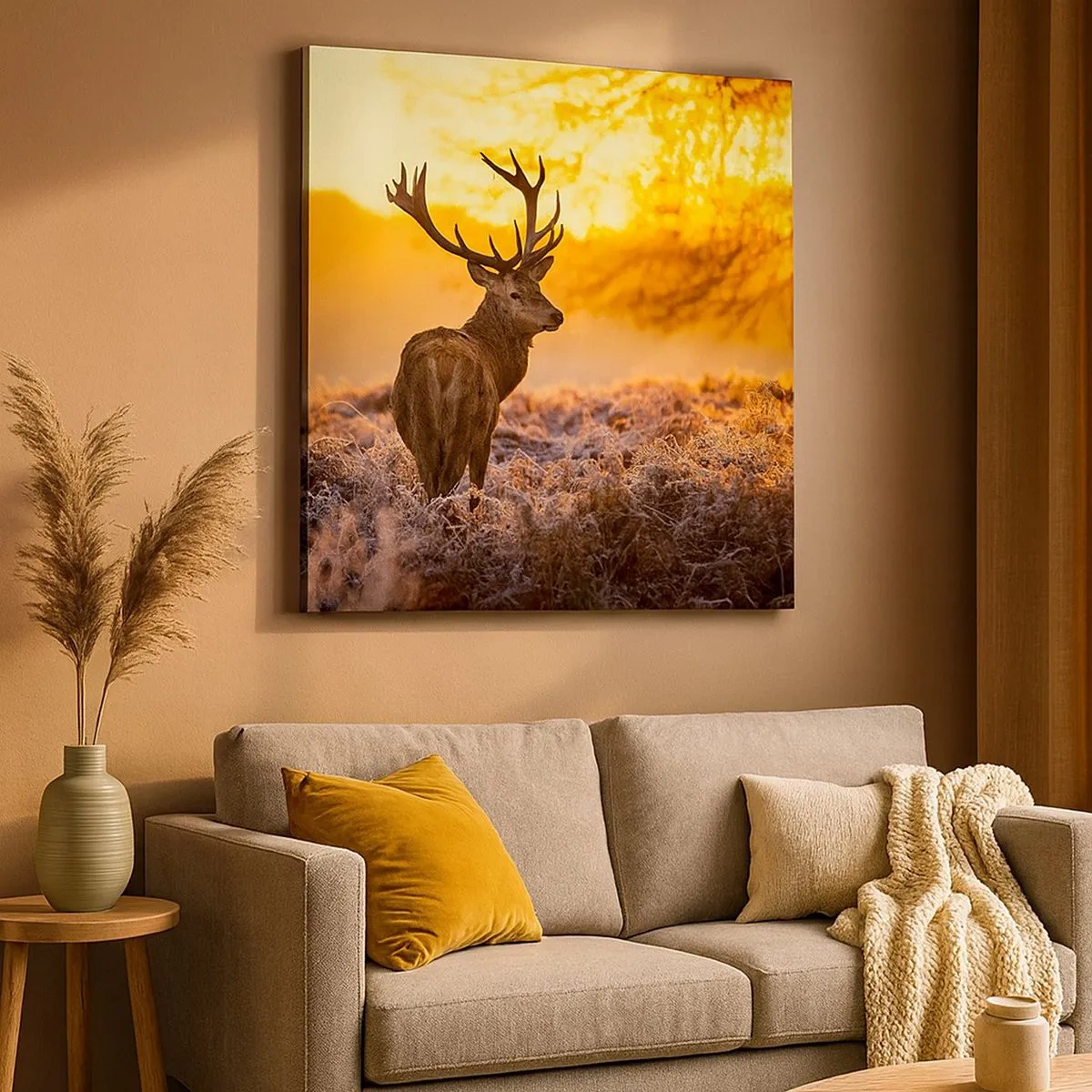 Quadro su tela - Stampe su Tela - Il re del bosco estivo - 30x30 cm