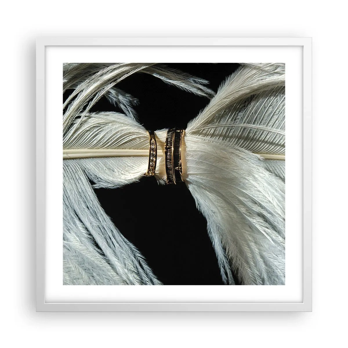 Poster in cornice bianca - ...e non ti lascerò... - 50x50 cm