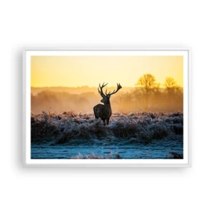 Poster in cornice bianca - Incoronato nelle sue terre - 100x70 cm