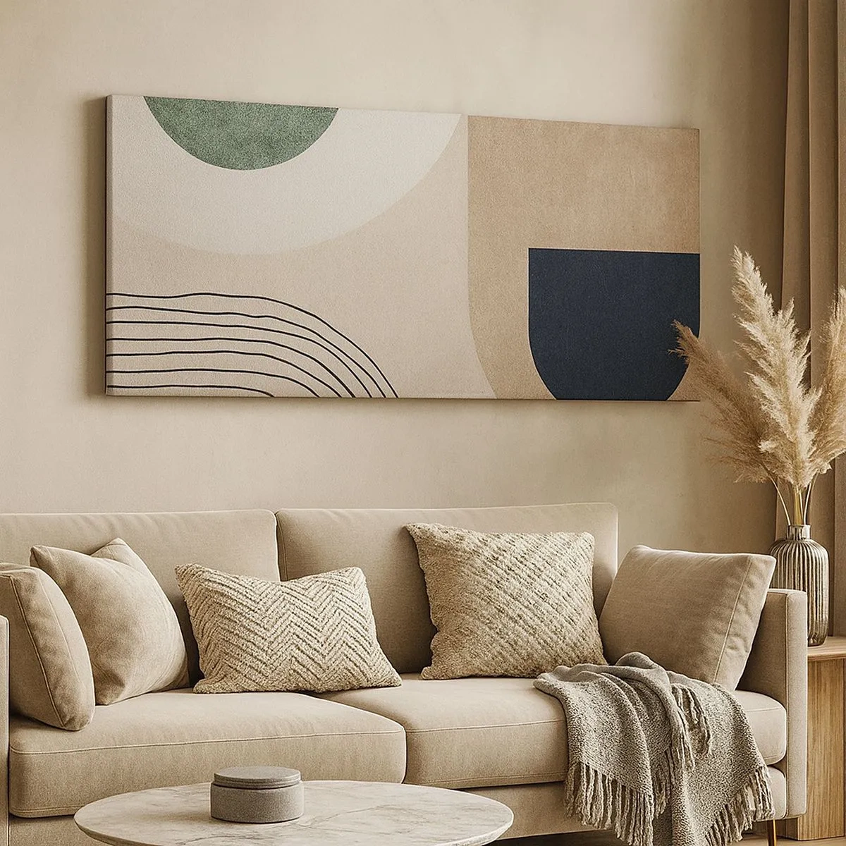 Quadro su tela - Stampe su Tela - La mitezza dell'ovale - 100x40 cm