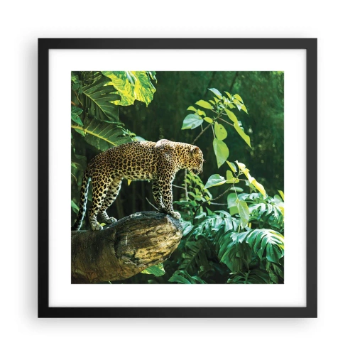 Poster in cornice nera - A caccia? - 40x40 cm