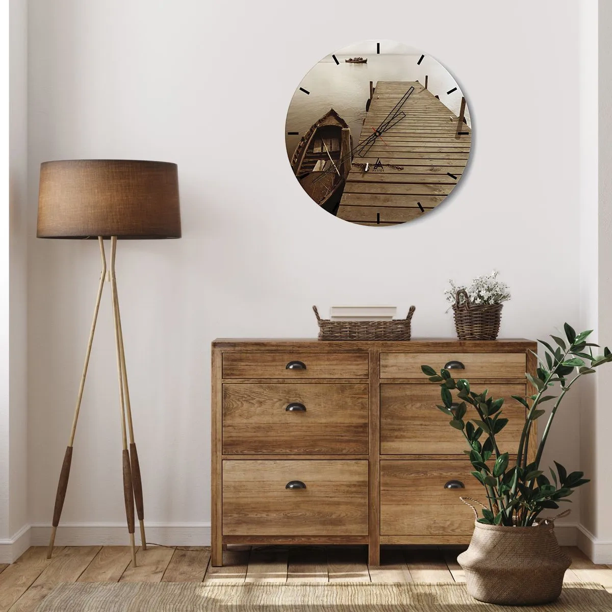 Orologio da parete - Orologio in Vetro - La grande pace - 30x30 cm