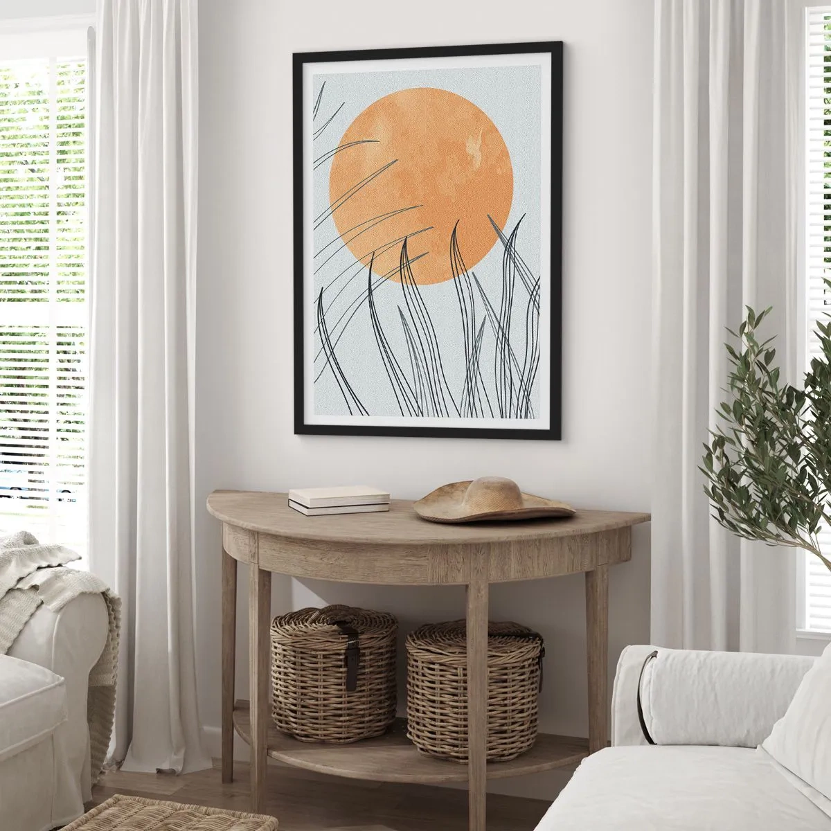 Poster in cornice nera - Sempre verso il sole - 40x50 cm