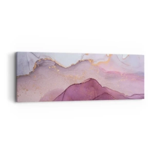 Quadro su tela - Stampe su Tela - Onde di lilla e viola - 90x30 cm