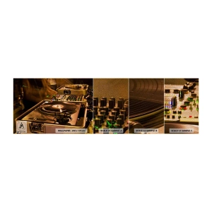 Campione di Fotomurale Premium Sand - Senti la forza? - Musica, DJ, Vinile - 100x30 cm