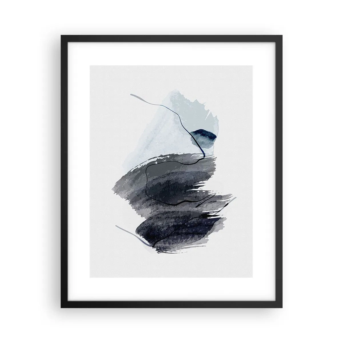 Poster in cornice nera - Intensità e movimento - 40x50 cm