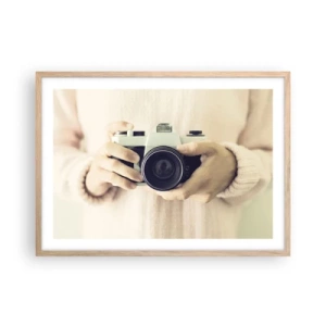 Poster in cornice rovere chiaro - Per vedere meglio... - 70x50 cm