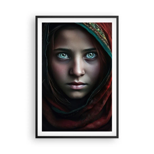Poster in cornice nera - Principessa d'oriente - 61x91 cm