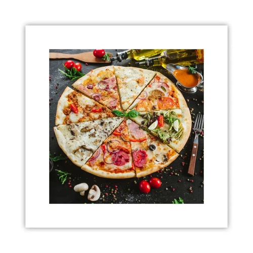 Poster - Ventaglio di gusti - 30x30 cm