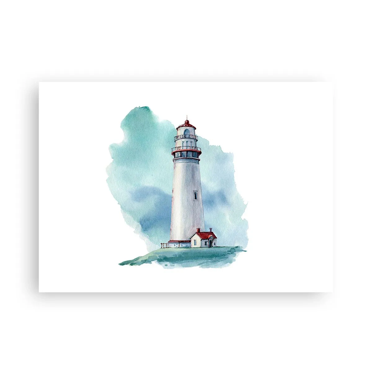 Poster - Il mite amico del blu - 70x50 cm