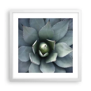 Poster in cornice bianca - Adesca e minaccia - 40x40 cm