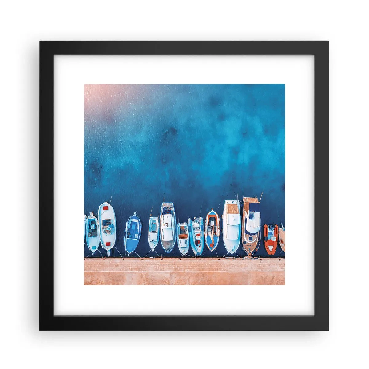 Poster in cornice nera - In una fila - 30x30 cm