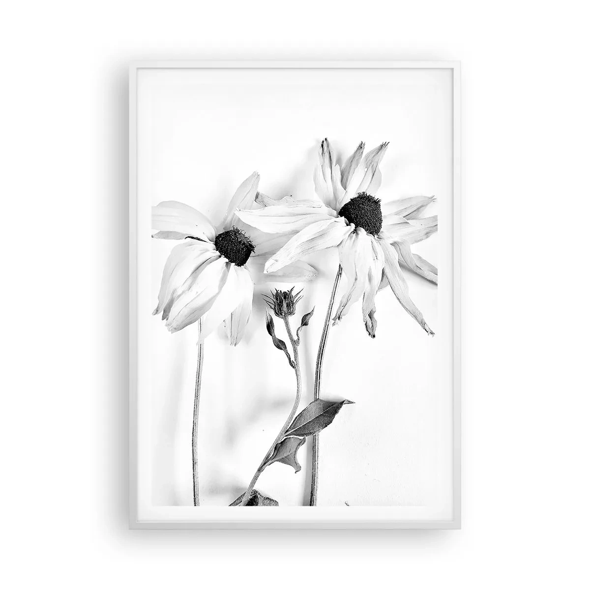 Poster in cornice bianca - Nessuno vuole essere solo - 70x100 cm