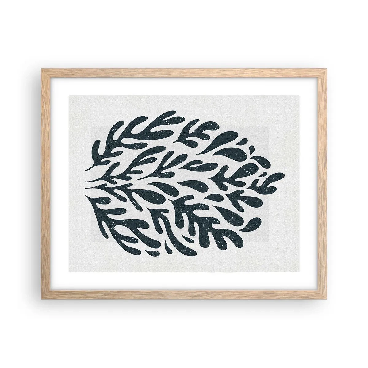 Poster in cornice rovere chiaro - Le forme della natura - 50x40 cm