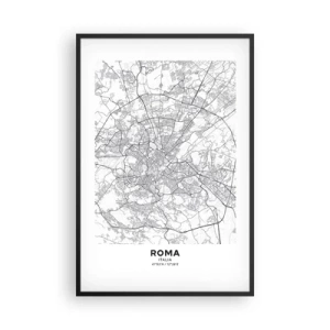 Poster in cornice nera - L'anello romano - 61x91 cm