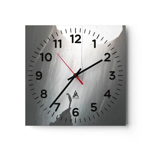 Orologio da parete - Orologio in Vetro - C'è sempre una via d'uscita - 30x30 cm