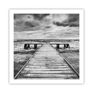 Poster - Aspetto che il vento le scacci via... - 60x60 cm