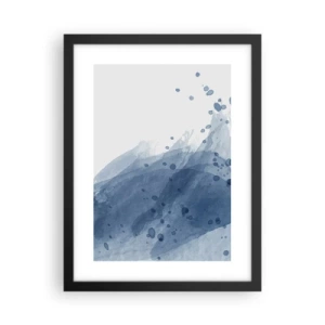 Poster in cornice nera - Tulle blu - 30x40 cm