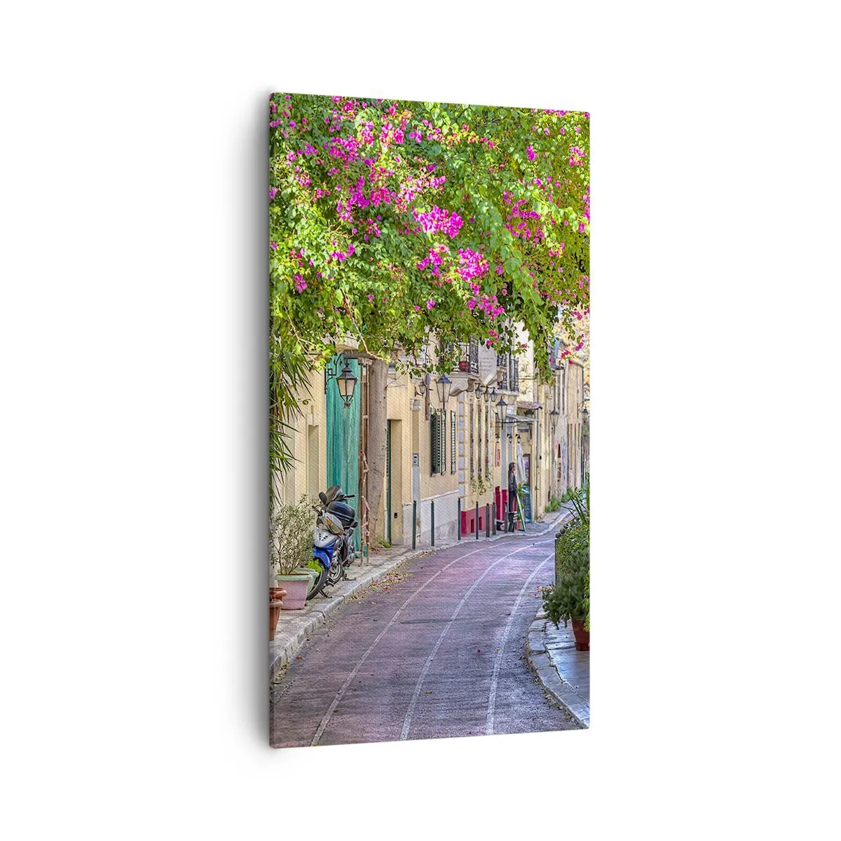 Quadro su tela - Stampe su Tela - Angolo fiorito - 55x100 cm