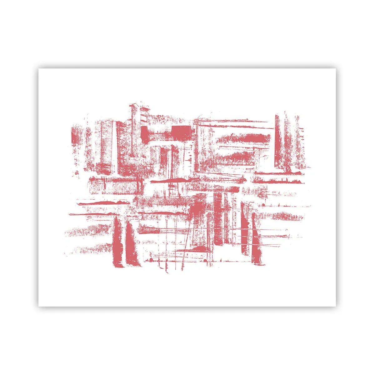 Poster - Città rossa - 50x40 cm