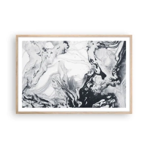 Poster in cornice rovere chiaro - Il centro della terra - 91x61 cm