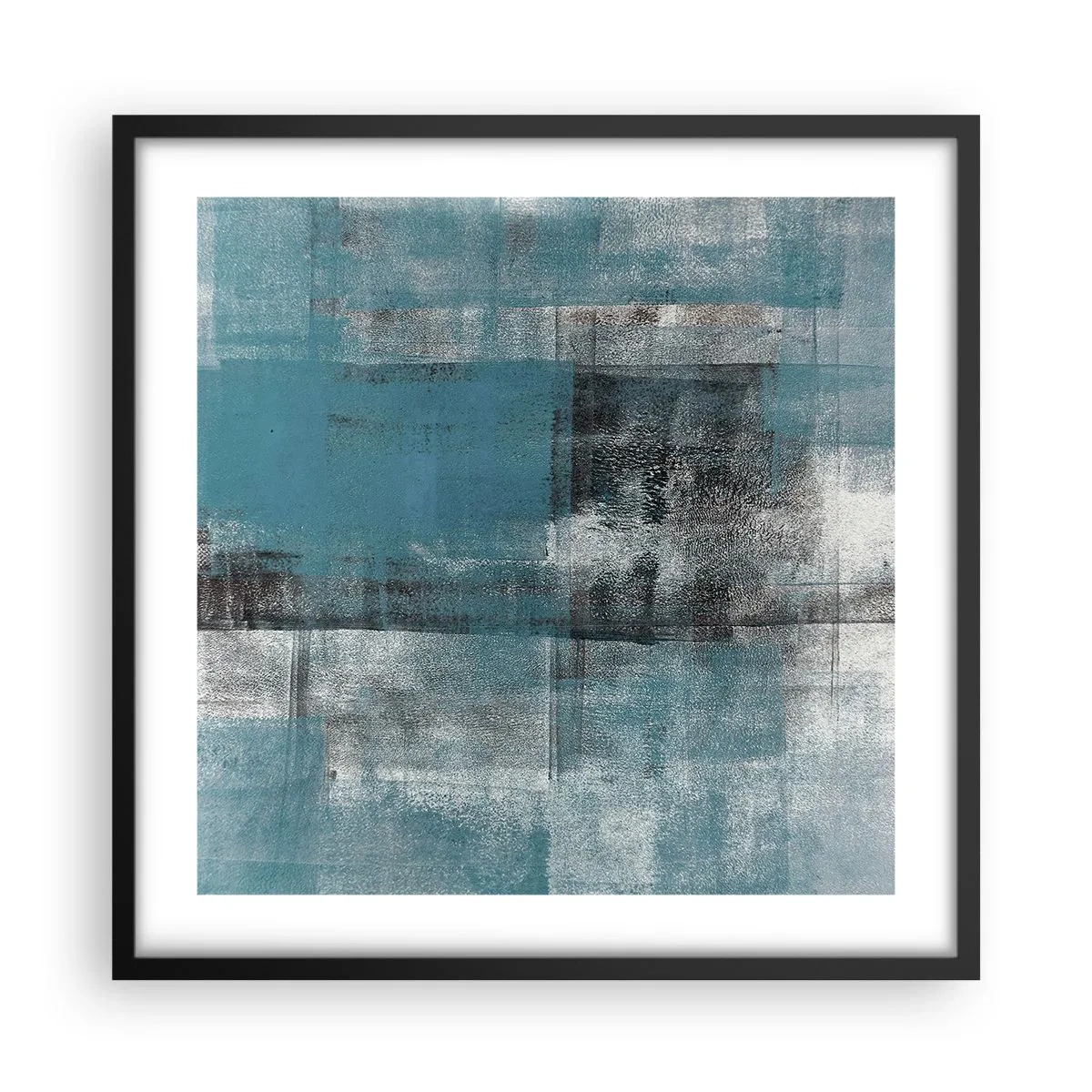 Poster in cornice nera - Acqua e aria - 50x50 cm