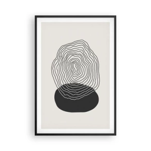 Poster in cornice nera - Durata e vibrazione - 61x91 cm