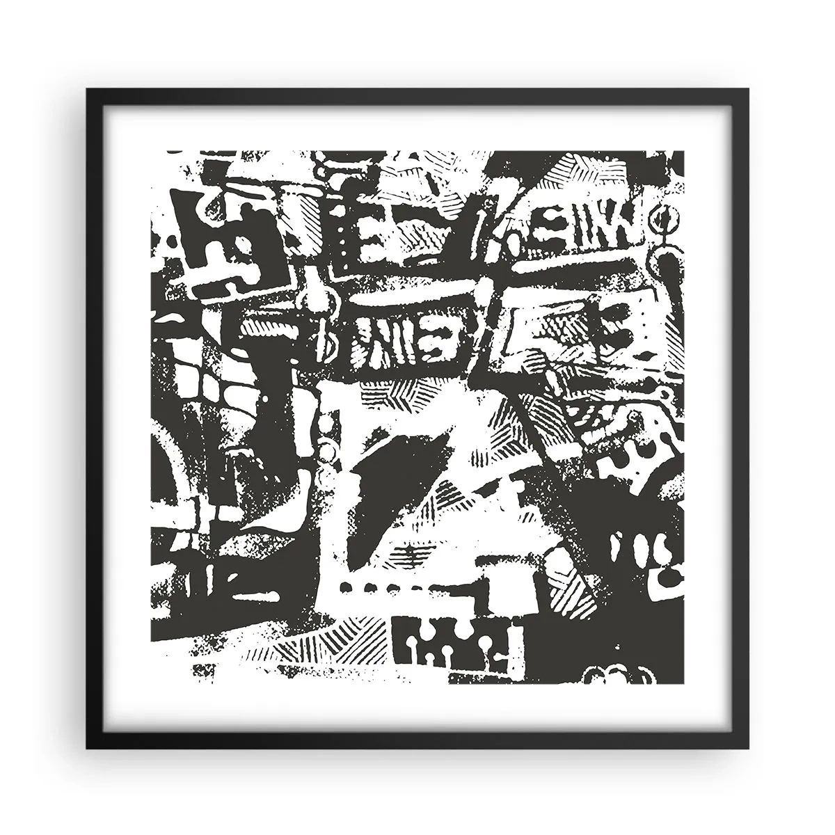Poster in cornice nera - Ordine o caos? - 50x50 cm