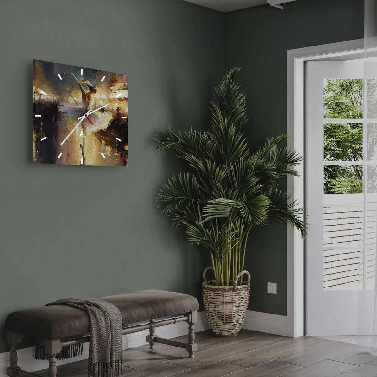 Orologio da parete - Orologio in Vetro - Miracolo nella strada - 30x30 cm